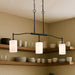 Pendant Nuvo 60-8218 Liam - 3 Light Island Pendant - Matte Black - White Opal Glass Nuvo