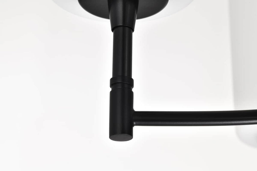 Chandelier Nuvo 60-8219 Liam - 9 Light Chandelier - Matte Black - White Opal Glass Nuvo