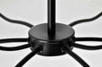 Chandelier Nuvo 60-8219 Liam - 9 Light Chandelier - Matte Black - White Opal Glass Nuvo
