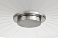 Flush Mount Nuvo 60-8220 Lune - 3 Light Flush Mount - Brushed Nickel Finish - Etched White Glass Nuvo