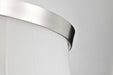 Flush Mount Nuvo 60-8220 Lune - 3 Light Flush Mount - Brushed Nickel Finish - Etched White Glass Nuvo
