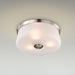 Flush Mount Nuvo 60-8220 Lune - 3 Light Flush Mount - Brushed Nickel Finish - Etched White Glass Nuvo