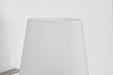 Vanity Nuvo 60-8221 Lune - 1 Light Vanity - Brushed Nickel Finish - Etched White Glass Nuvo