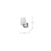Vanity Nuvo 60-8221 Lune - 1 Light Vanity - Brushed Nickel Finish - Etched White Glass Nuvo