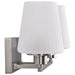 Vanity Nuvo 60-8222 Lune - 2 Light Vanity - Brushed Nickel Finish - Etched White Glass Nuvo
