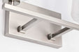 Vanity Nuvo 60-8222 Lune - 2 Light Vanity - Brushed Nickel Finish - Etched White Glass Nuvo