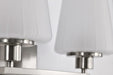 Vanity Nuvo 60-8222 Lune - 2 Light Vanity - Brushed Nickel Finish - Etched White Glass Nuvo
