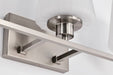 Vanity Nuvo 60-8223 Lune - 3 Light Vanity - Brushed Nickel Finish - Etched White Glass Nuvo