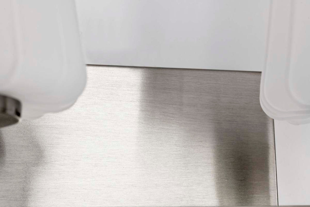 Vanity Nuvo 60-8224 Lune - 4 Light Vanity - Brushed Nickel Finish - Etched White Glass Nuvo