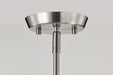 Chandelier Nuvo 60-8225 Lune - 5 Light Chandelier - Brushed Nickel Finish - Etched White Glass Nuvo