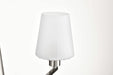 Chandelier Nuvo 60-8226 Lune - 6 Light Chandelier - Brushed Nickel Finish - Etched White Glass Nuvo