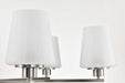 Chandelier Nuvo 60-8226 Lune - 6 Light Chandelier - Brushed Nickel Finish - Etched White Glass Nuvo