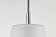 Pendant Nuvo 60-8227 Lune - Mini Pendant - Brushed Nickel Finish - Etched White Glass Nuvo