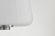 Pendant Nuvo 60-8227 Lune - Mini Pendant - Brushed Nickel Finish - Etched White Glass Nuvo