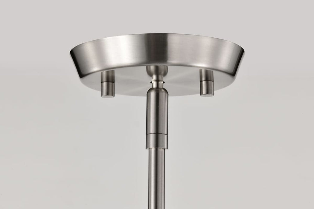 Pendant Nuvo 60-8227 Lune - Mini Pendant - Brushed Nickel Finish - Etched White Glass Nuvo