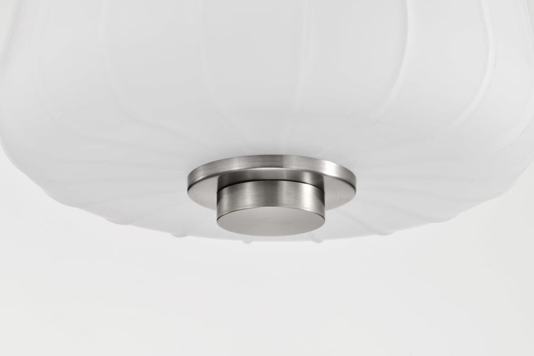 Pendant Nuvo 60-8227 Lune - Mini Pendant - Brushed Nickel Finish - Etched White Glass Nuvo