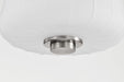Pendant Nuvo 60-8227 Lune - Mini Pendant - Brushed Nickel Finish - Etched White Glass Nuvo