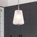 Pendant Nuvo 60-8227 Lune - Mini Pendant - Brushed Nickel Finish - Etched White Glass Nuvo