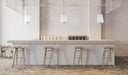 Pendant Nuvo 60-8227 Lune - Mini Pendant - Brushed Nickel Finish - Etched White Glass Nuvo