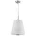 Pendant Nuvo 60-8228 Lune - 3 Light Pendant - Brushed Nickel Finish - Etched White Glass Nuvo