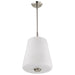 Pendant Nuvo 60-8228 Lune - 3 Light Pendant - Brushed Nickel Finish - Etched White Glass Nuvo
