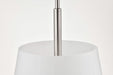 Pendant Nuvo 60-8228 Lune - 3 Light Pendant - Brushed Nickel Finish - Etched White Glass Nuvo
