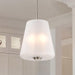 Pendant Nuvo 60-8228 Lune - 3 Light Pendant - Brushed Nickel Finish - Etched White Glass Nuvo