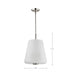 Pendant Nuvo 60-8228 Lune - 3 Light Pendant - Brushed Nickel Finish - Etched White Glass Nuvo