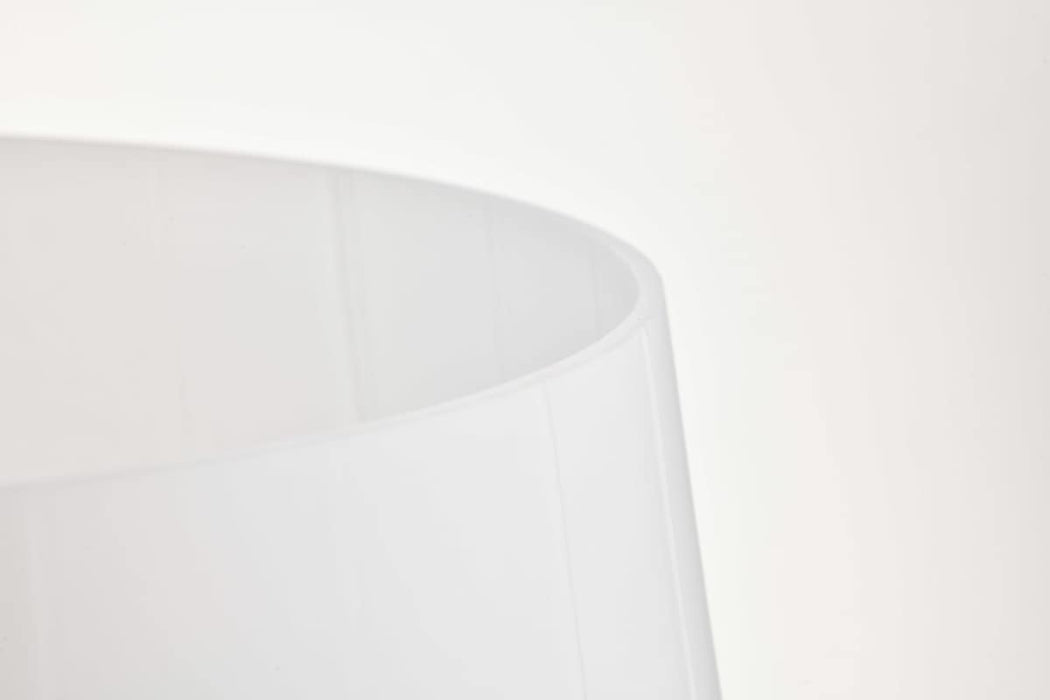 Semi Flush Mount Nuvo 60-8229 Lune - 3 Light Semi-Flush - Brushed Nickel Finish - Etched White Glass Nuvo