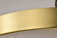 Flush Mount Nuvo 60-8230 Lune - 3 Light Flush Mount - Vintage Brass Finish - Etched White Glass Nuvo