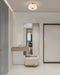 Flush Mount Nuvo 60-8230 Lune - 3 Light Flush Mount - Vintage Brass Finish - Etched White Glass Nuvo