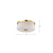 Flush Mount Nuvo 60-8230 Lune - 3 Light Flush Mount - Vintage Brass Finish - Etched White Glass Nuvo