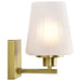 Vanity Nuvo 60-8231 Lune - 1 Light Vanity - Vintage Brass Finish - Etched White Glass Nuvo