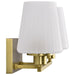 Vanity Nuvo 60-8232 Lune - 2 Light Vanity - Vintage Brass Finish - Etched White Glass Nuvo