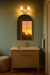 Vanity Nuvo 60-8232 Lune - 2 Light Vanity - Vintage Brass Finish - Etched White Glass Nuvo
