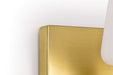 Vanity Nuvo 60-8233 Lune - 3 Light Vanity - Vintage Brass Finish - Etched White Glass Nuvo