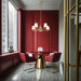 Chandelier Nuvo 60-8235 Lune - 5 Light Chandelier - Vintage Brass Finish - Etched White Glass Nuvo