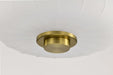 Mini Pendant Nuvo 60-8237 Lune - Mini Pendant - Vintage Brass Finish - Etched White Glass Nuvo