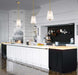 Mini Pendant Nuvo 60-8237 Lune - Mini Pendant - Vintage Brass Finish - Etched White Glass Nuvo