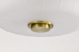 Pendant Nuvo 60-8238 Lune - 3 Light Pendant - Vintage Brass Finish - Etched White Glass Nuvo