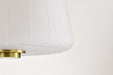 Pendant Nuvo 60-8238 Lune - 3 Light Pendant - Vintage Brass Finish - Etched White Glass Nuvo