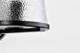 Vanity Nuvo 60-8251 Valentine - 1 Light Vanity - Black Finish - Hammered Glass Nuvo