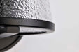 Vanity Nuvo 60-8251 Valentine - 1 Light Vanity - Black Finish - Hammered Glass Nuvo