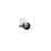Vanity Nuvo 60-8251 Valentine - 1 Light Vanity - Black Finish - Hammered Glass Nuvo