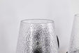 Vanity Nuvo 60-8252 Valentine - 2 Light Vanity - Black Finish - Hammered Glass Nuvo
