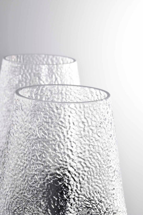 Vanity Nuvo 60-8252 Valentine - 2 Light Vanity - Black Finish - Hammered Glass Nuvo