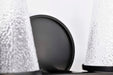 Vanity Nuvo 60-8252 Valentine - 2 Light Vanity - Black Finish - Hammered Glass Nuvo