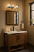 Vanity Nuvo 60-8253 Valentine - 3 Light Vanity - Black Finish - Hammered Glass Nuvo