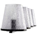 Vanity Nuvo 60-8254 Valentine - 4 Light Vanity - Black Finish - Hammered Glass Nuvo