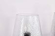 Vanity Nuvo 60-8254 Valentine - 4 Light Vanity - Black Finish - Hammered Glass Nuvo